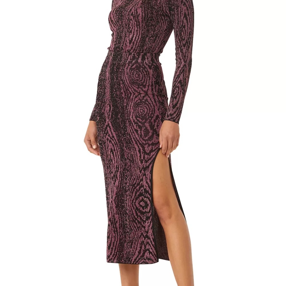 MISA Los Angeles BOW SKIRT In Shimmer Knot, NWT